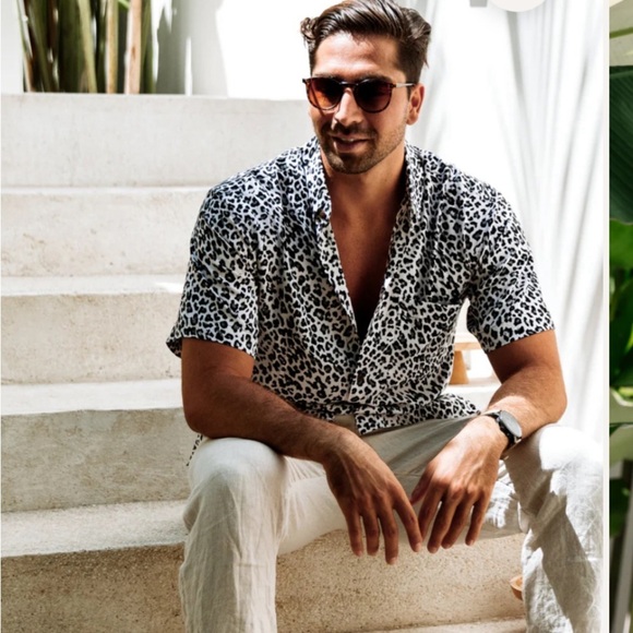 Kenny Flowers  THE ISLAND CAT Animal Print 100% Rayon Organic 3X - Picture 4 of 7